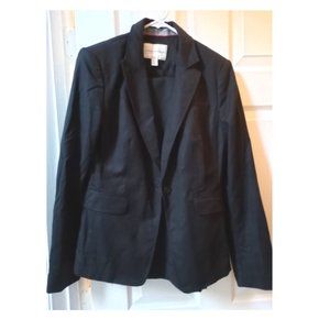 Banana Republic Size 10 Black Suit Jacket and Pants